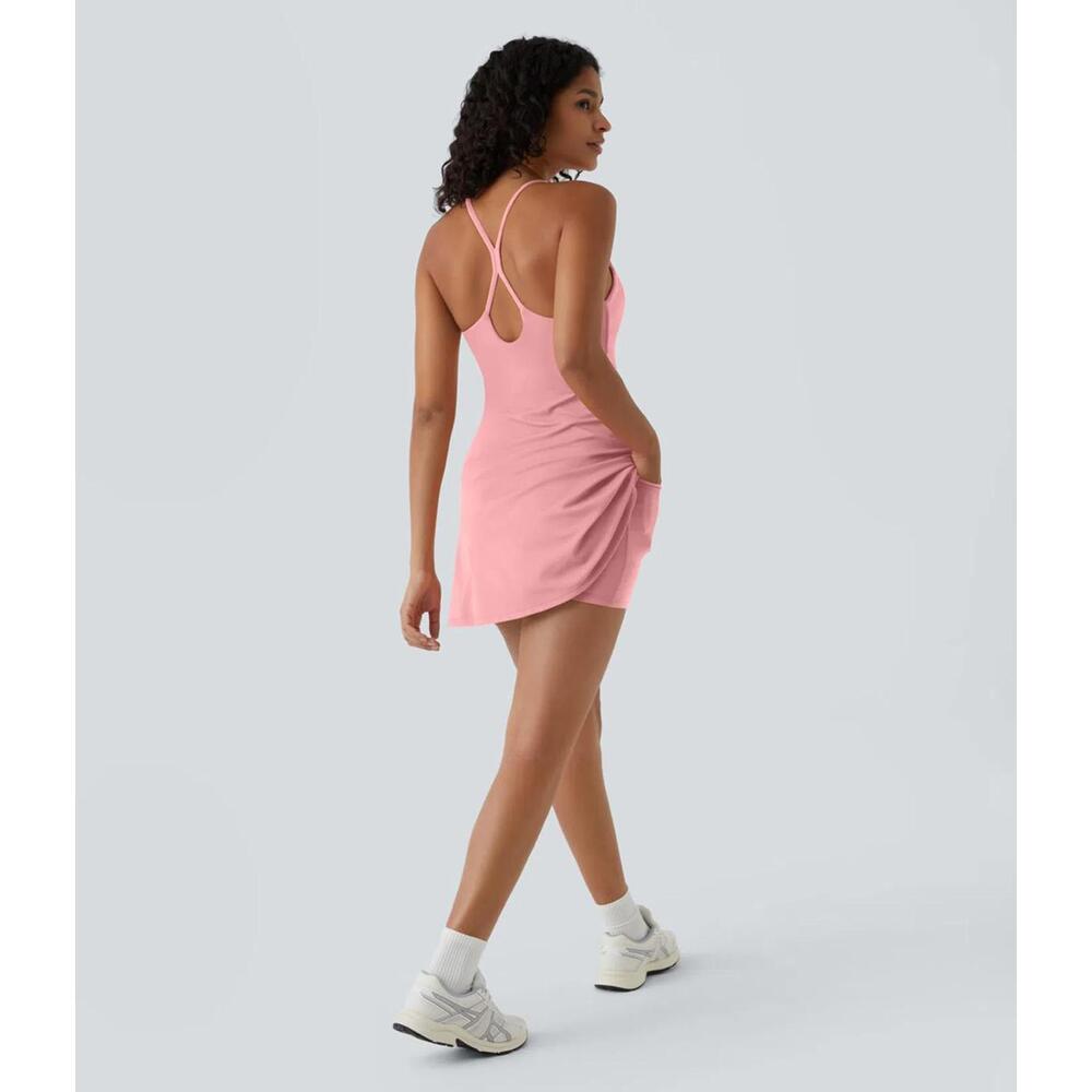 NWT Halara SoftlyZero™ Airy Cut Out 2-in-1 Pocket Mini Dress-UPF50+ Size S / 8 - Picture 14 of 14